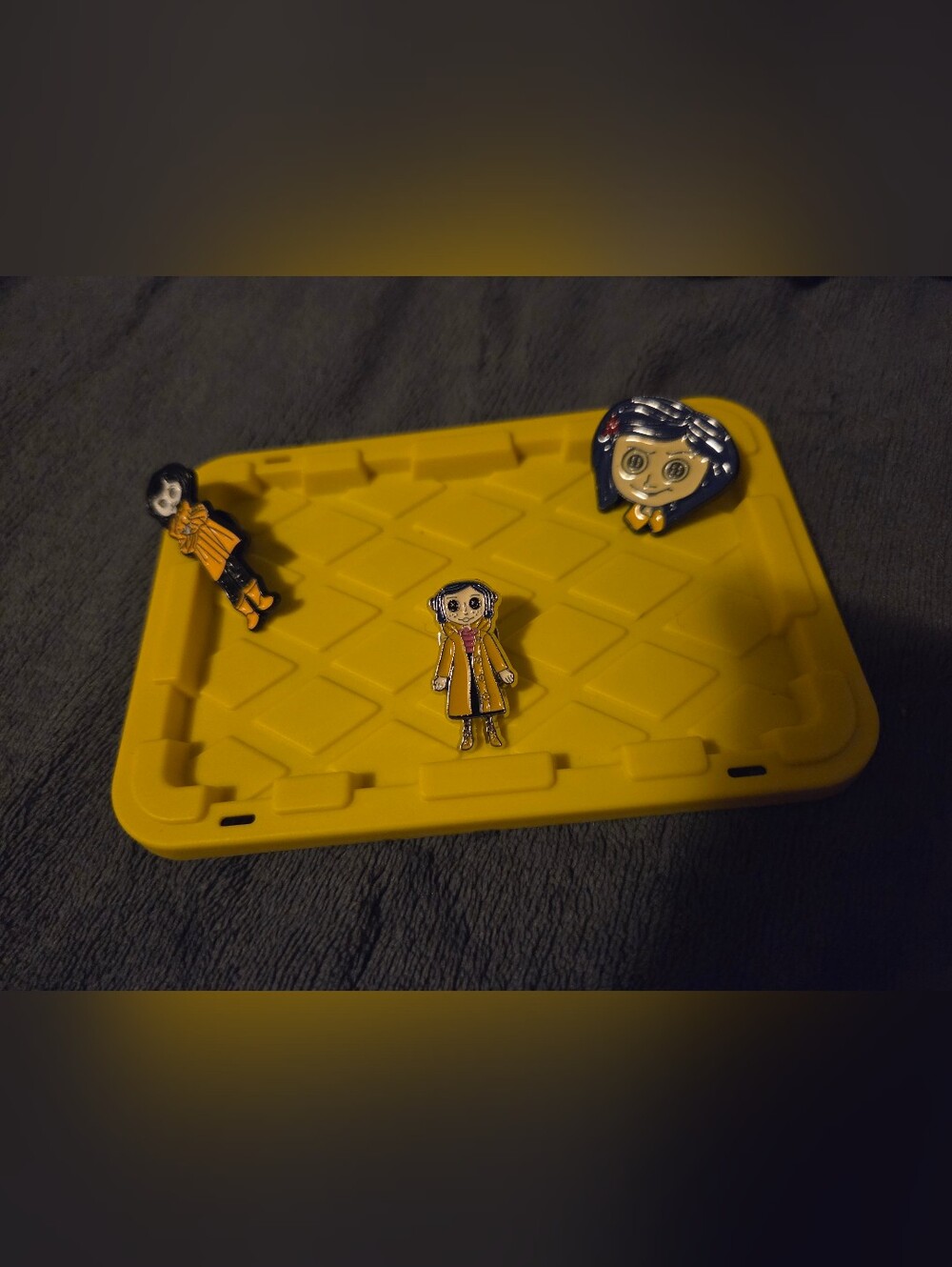 Coraline Movie Inspired Collectible Pin Set – 3 Zinc Alloy Enamel Pins